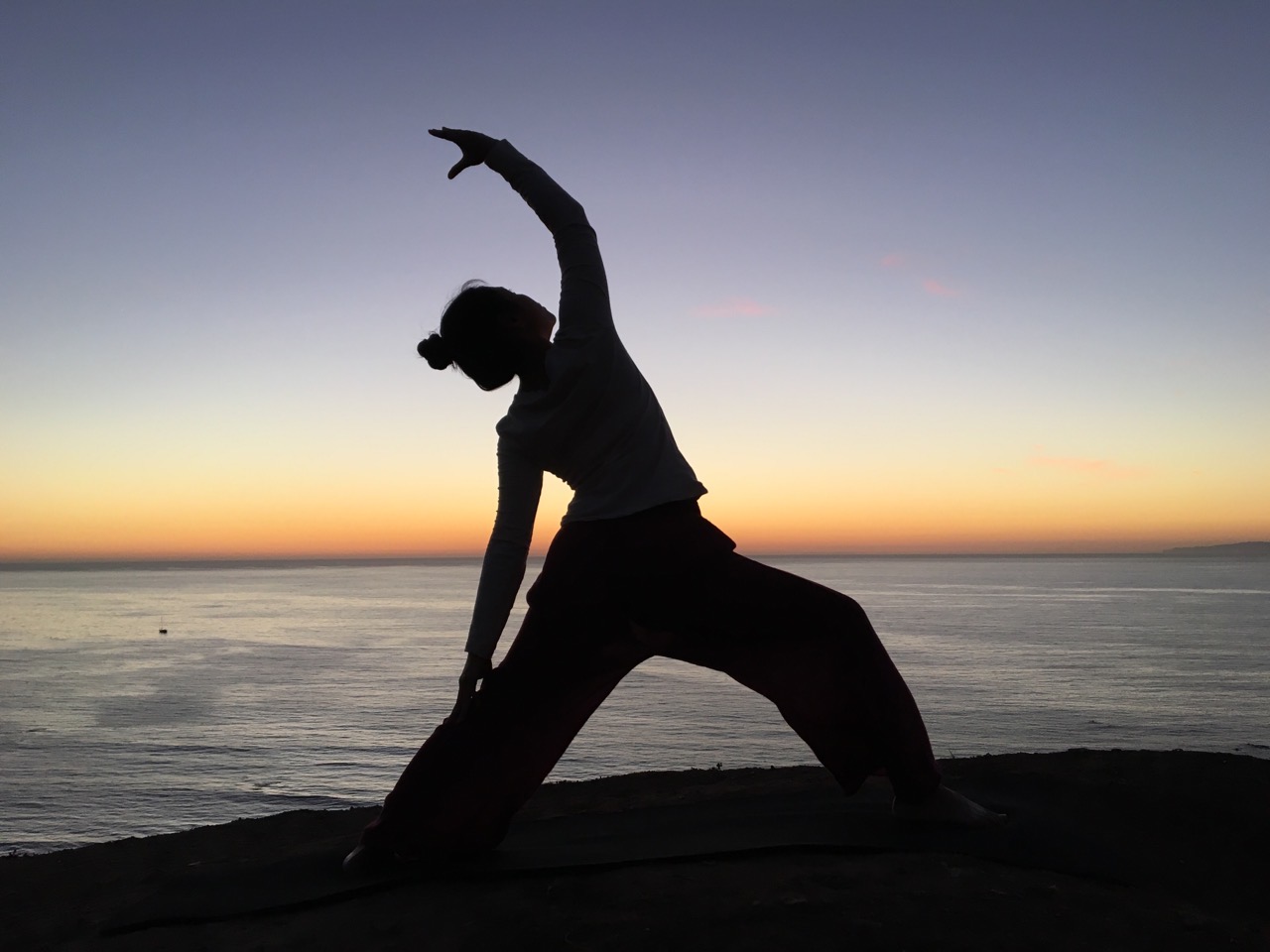 Yoga meditation in serene nature setting