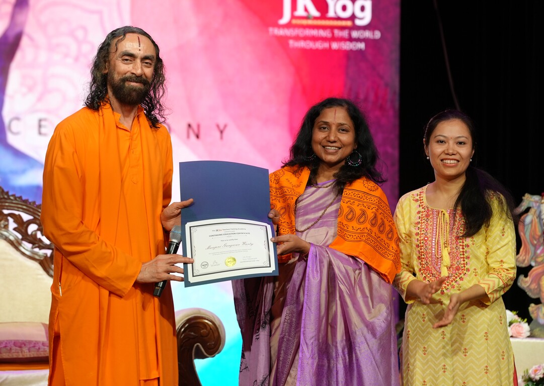 Certificate Ceremony with Swamiji
